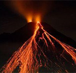 Arenal Volcano at Night